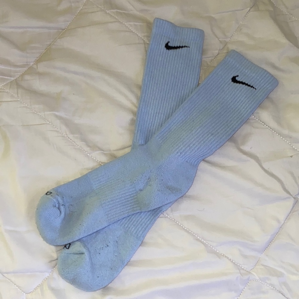 Blue Nike Socks